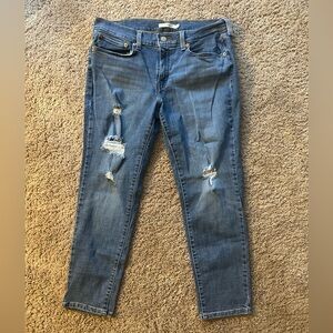 Distressed Blue Jeans for Women